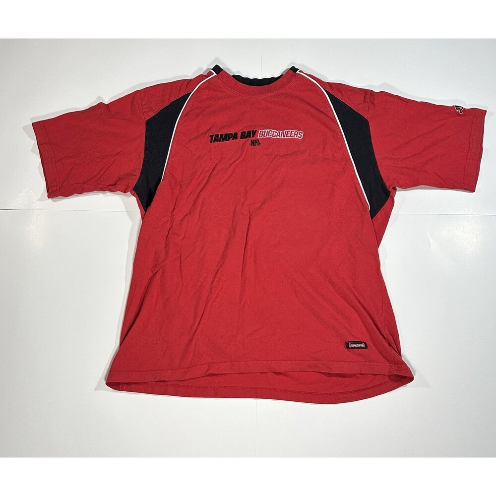 Vintage NFL Tampa Bay Buccaneers 90s Embroidered Red Black T-Shirt Mens Size XL?